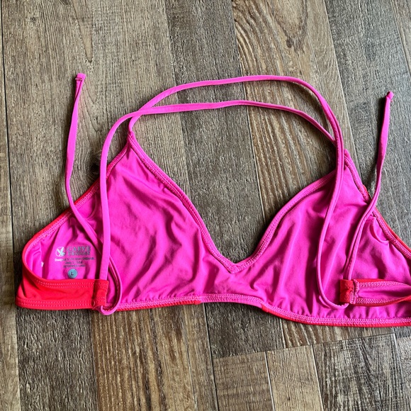 Carve Designs Pink and Hot Pink Triangle Bikini Top - Picture 2 of 2